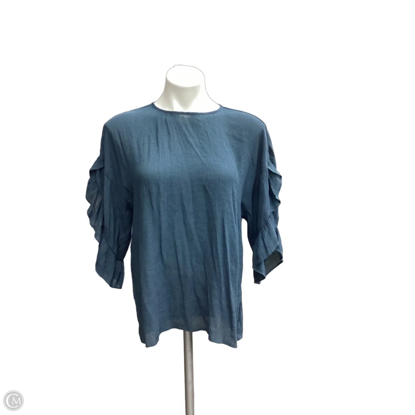 Blouse 3/4 Sleeve By Doe & Rae In Teal, Size: S