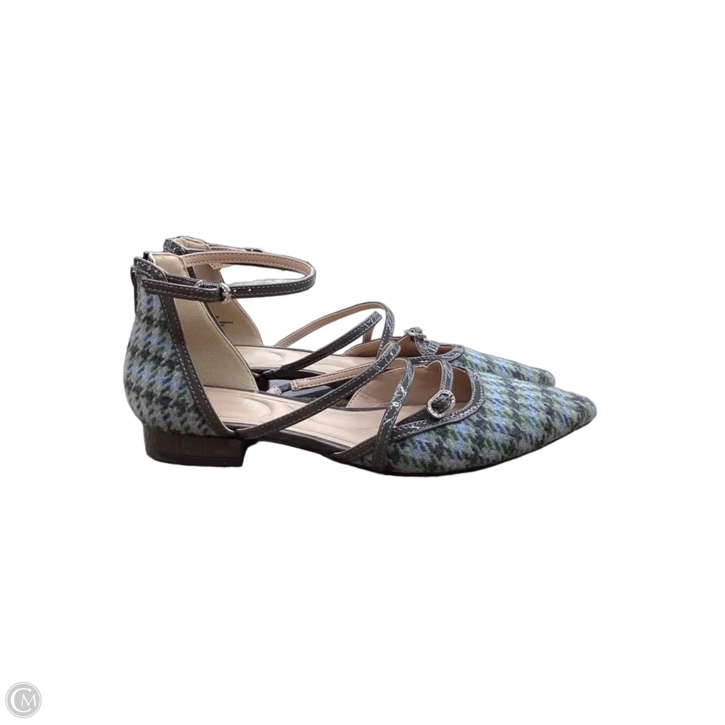 Shoes Flats By Kelly And Katie In Plaid Pattern, Size: 7.5