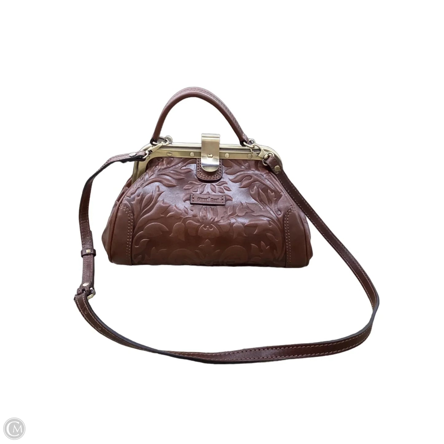 Handbag Leather By Clothes Mentor, Size: Medium