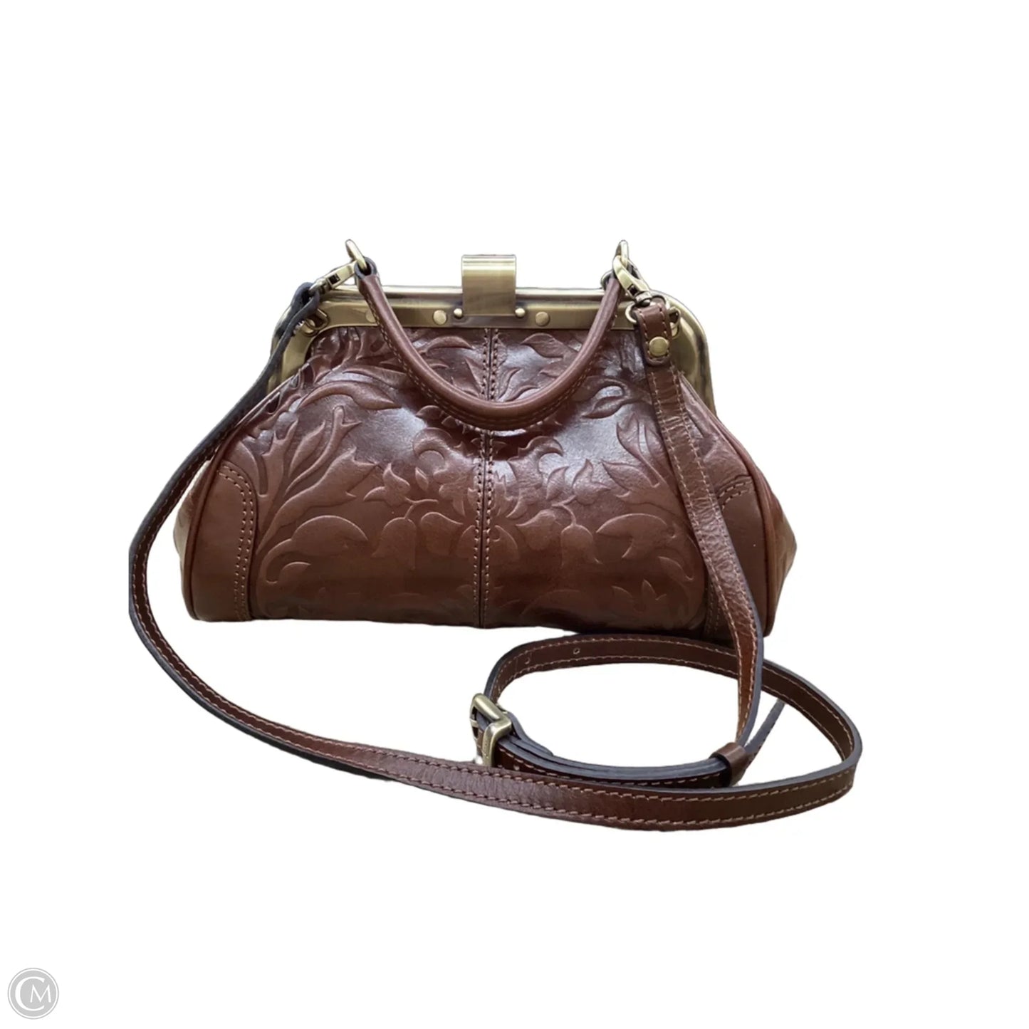 Handbag Leather By Clothes Mentor, Size: Medium