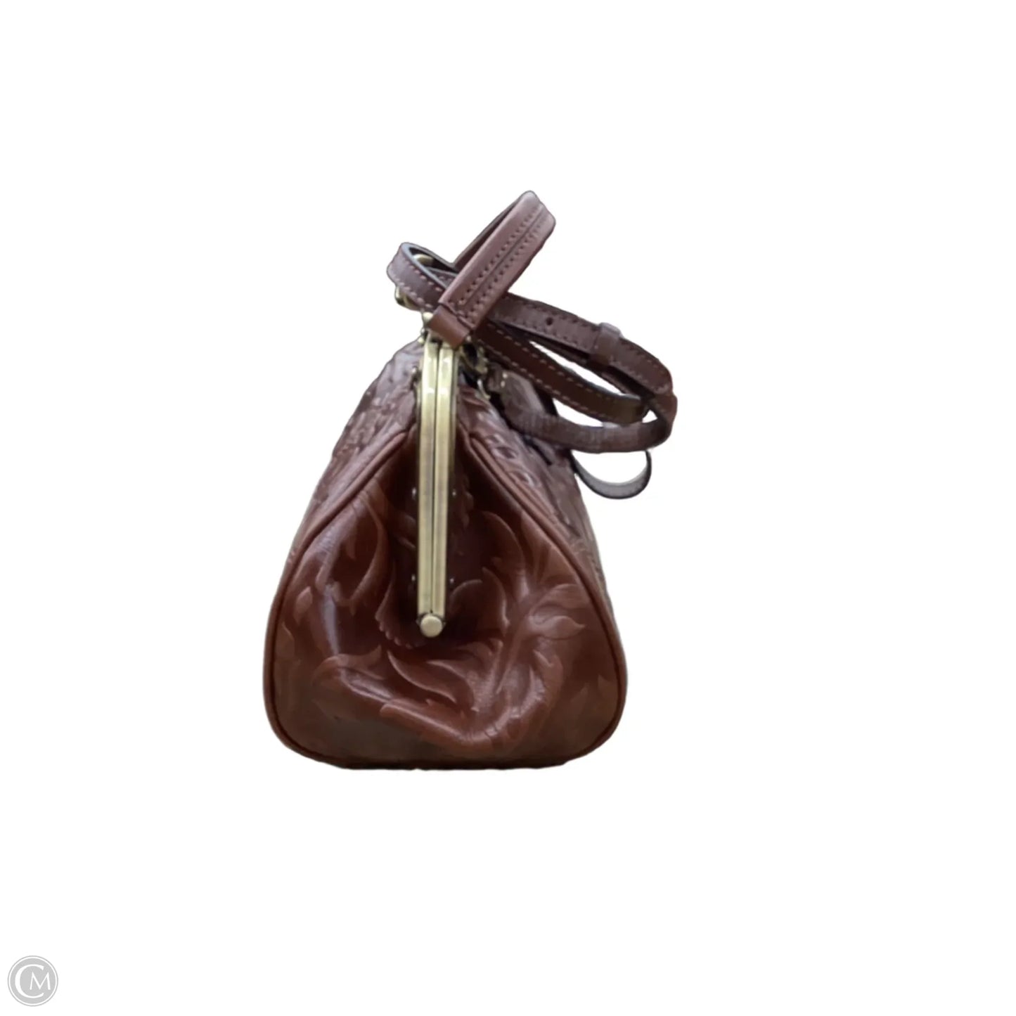 Handbag Leather By Clothes Mentor, Size: Medium