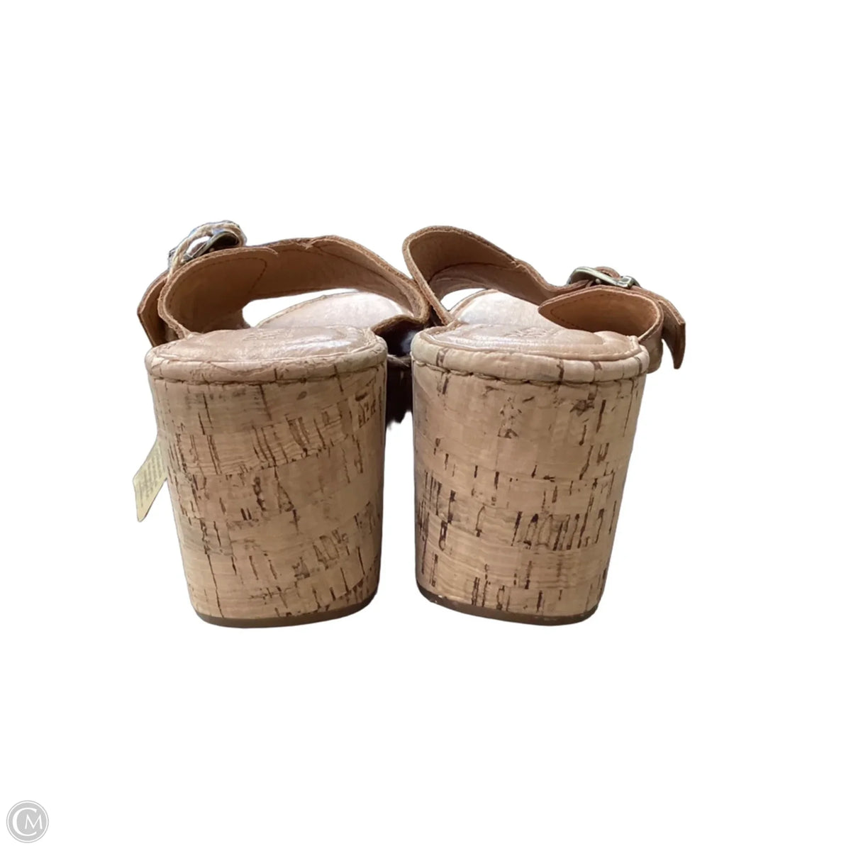 Sandals Heels Platform By Born In Brown, Size: 9