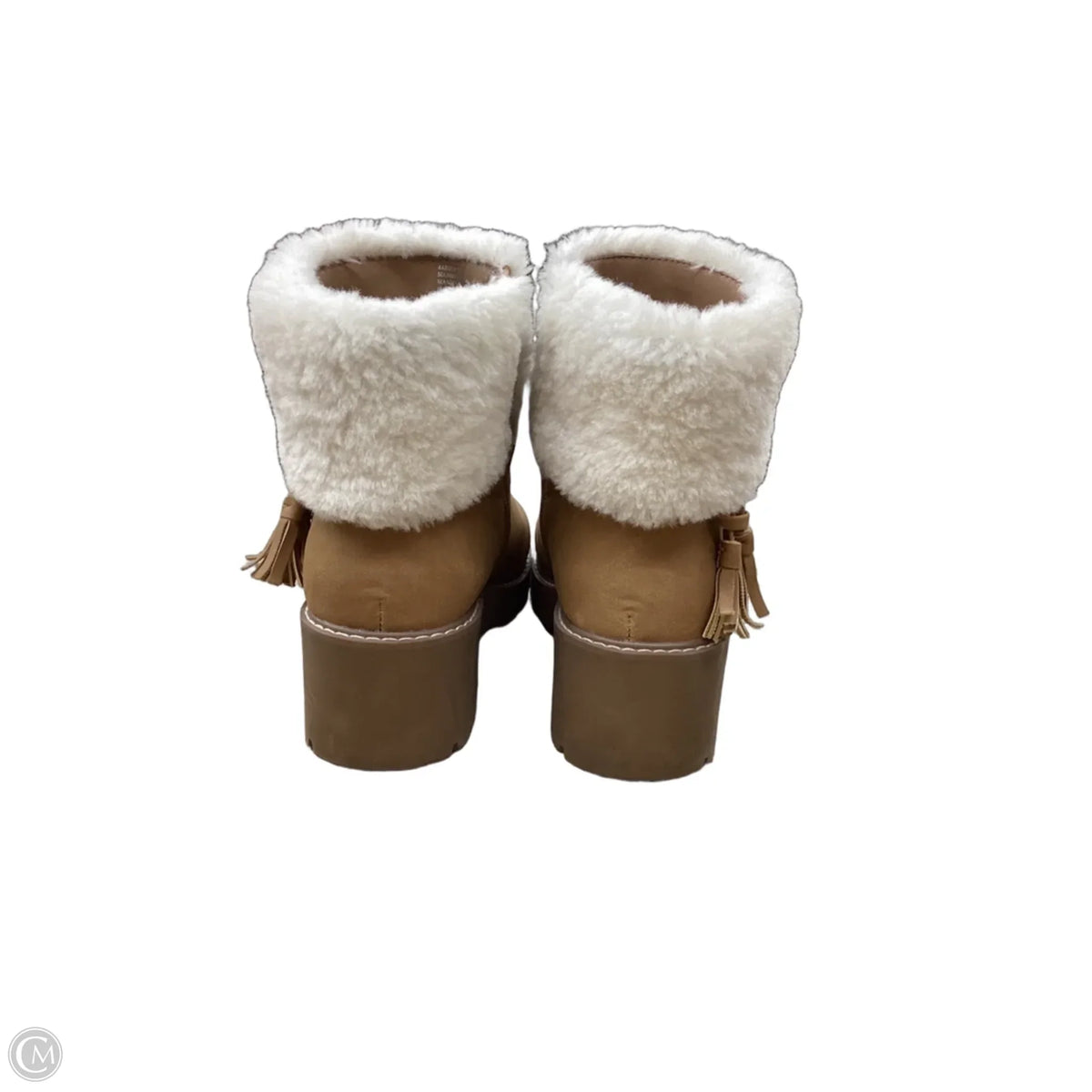 Boots Ankle Heels By Torrid In Tan, Size: 9