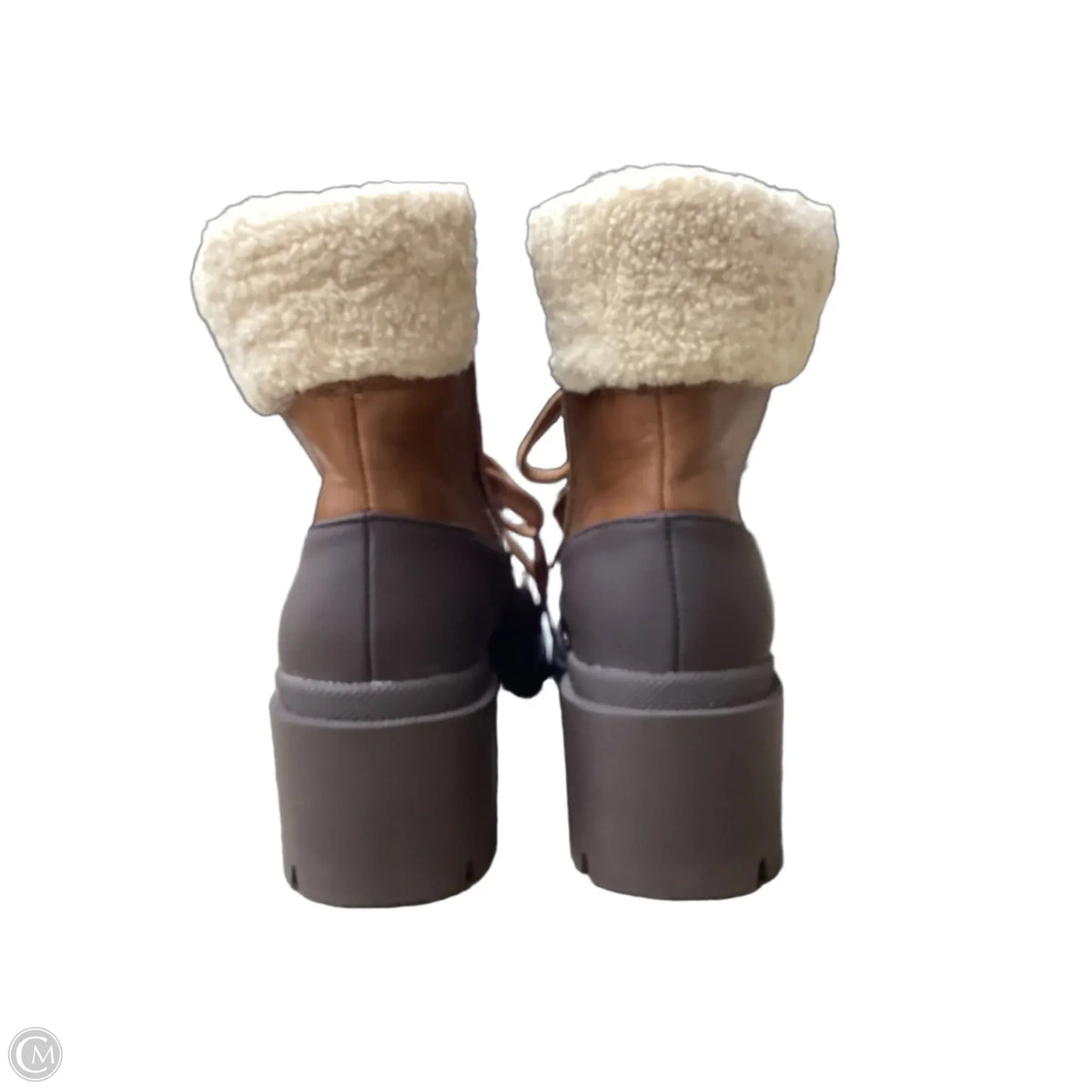 Boots Ankle Heels By Universal Thread In Brown, Size: 8