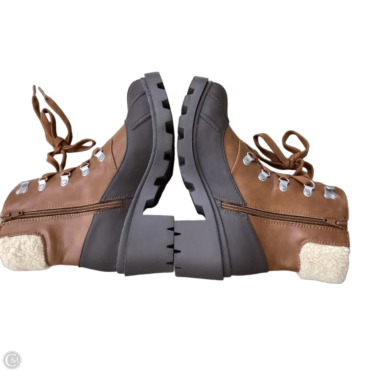 Boots Ankle Heels By Universal Thread In Brown, Size: 8