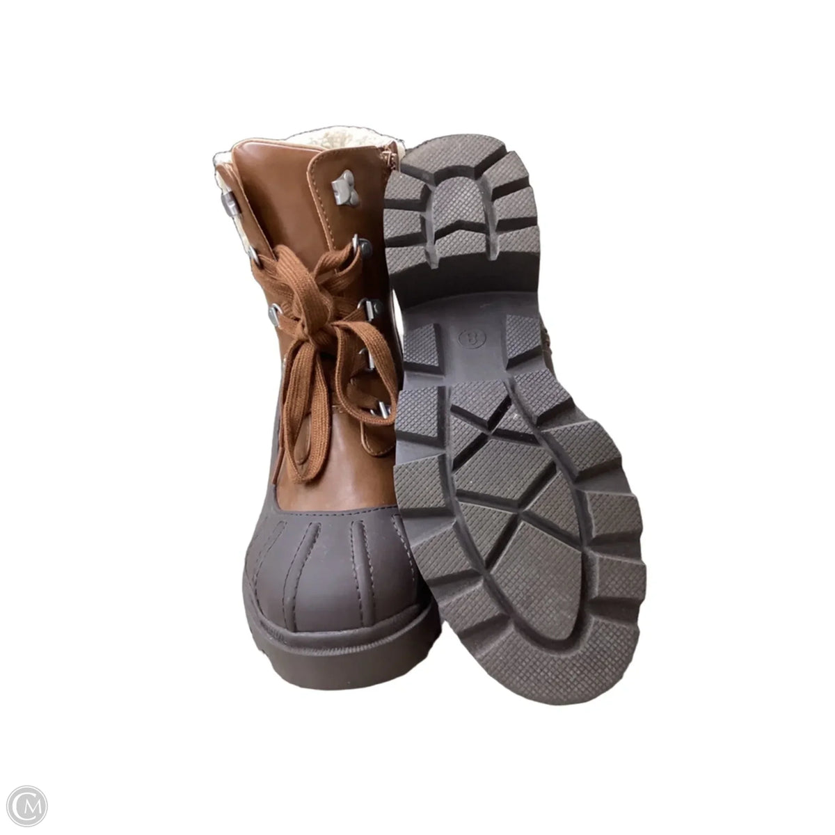 Boots Ankle Heels By Universal Thread In Brown, Size: 8