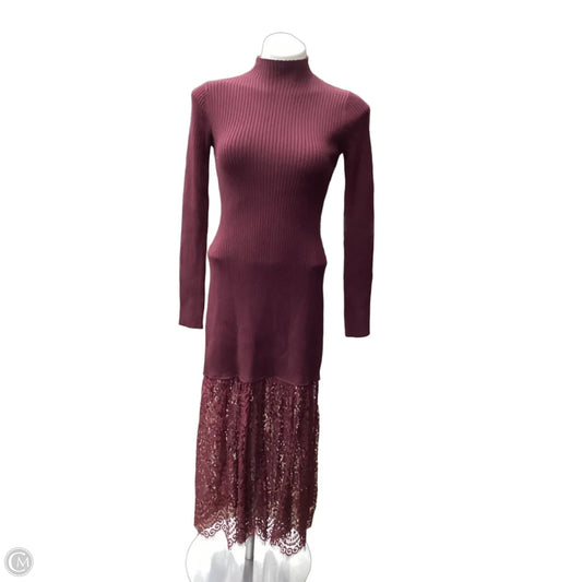 Dress Party Long By Hyacinth House In Maroon, Size: Xs