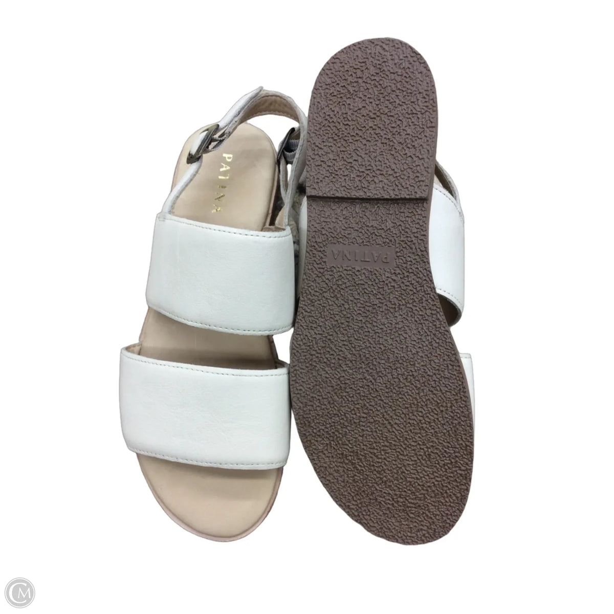 Sandals Flats By Clothes Mentor In Ivory, Size: 7