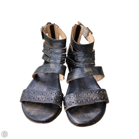 Sandals Flats By Bed Stu In Black & Brown, Size: 7