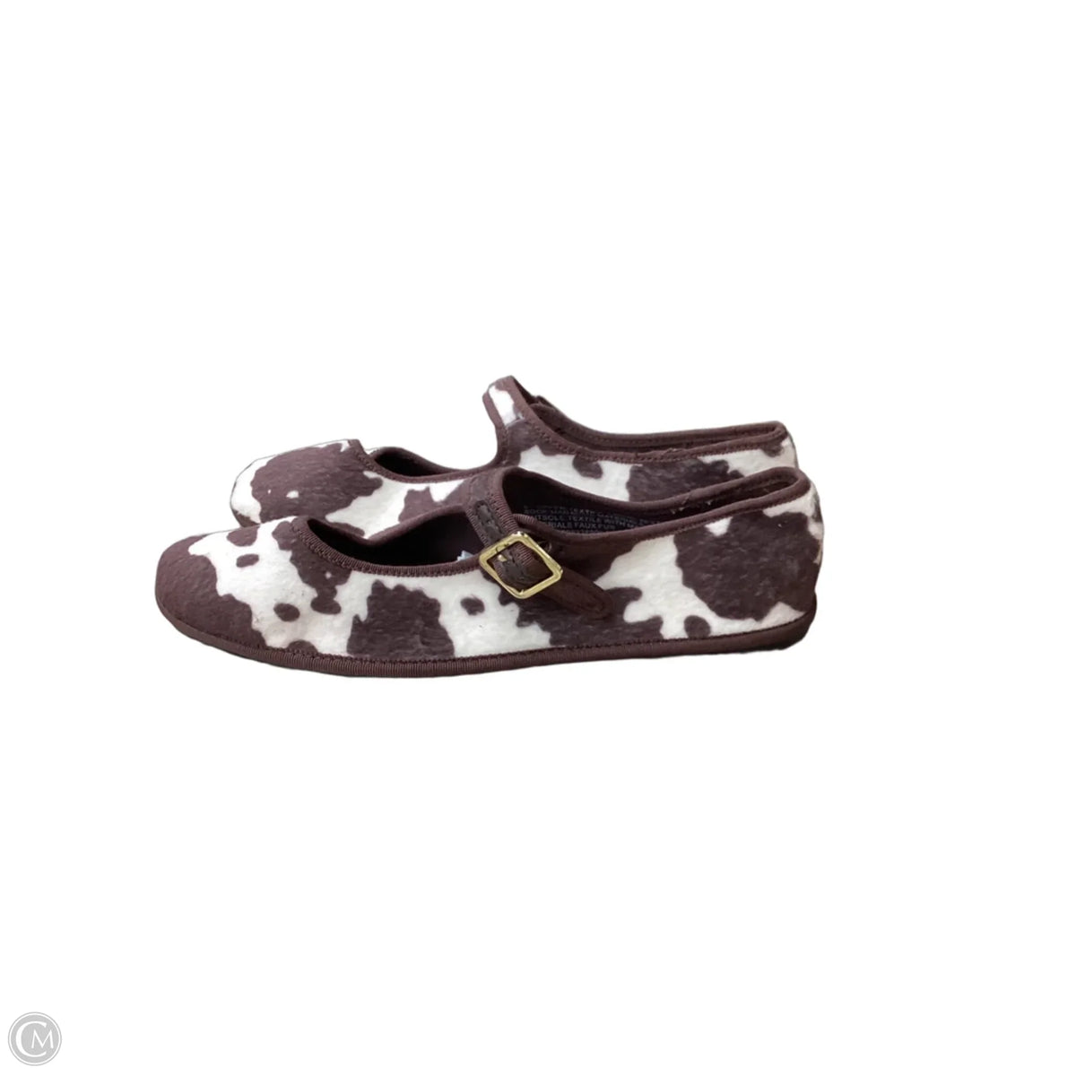 Shoes Flats By Universal Thread In Animal Print, Size: 8