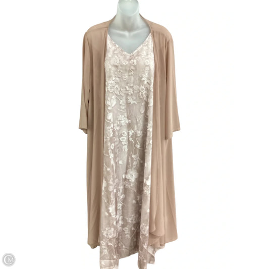 Dress Set 2pc By Clothes Mentor In Mauve, Size: 2x