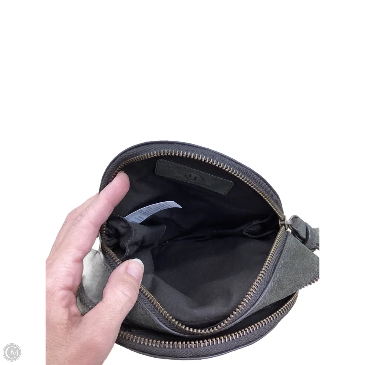 Handbag Leather By Fatface, Size: Small