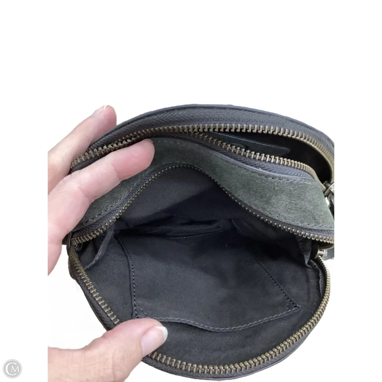 Handbag Leather By Fatface, Size: Small