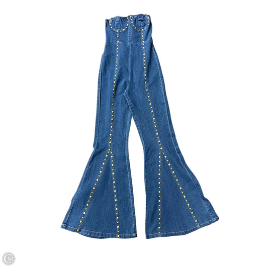 Jumpsuit By Fashion Nova In Blue Denim, Size: L