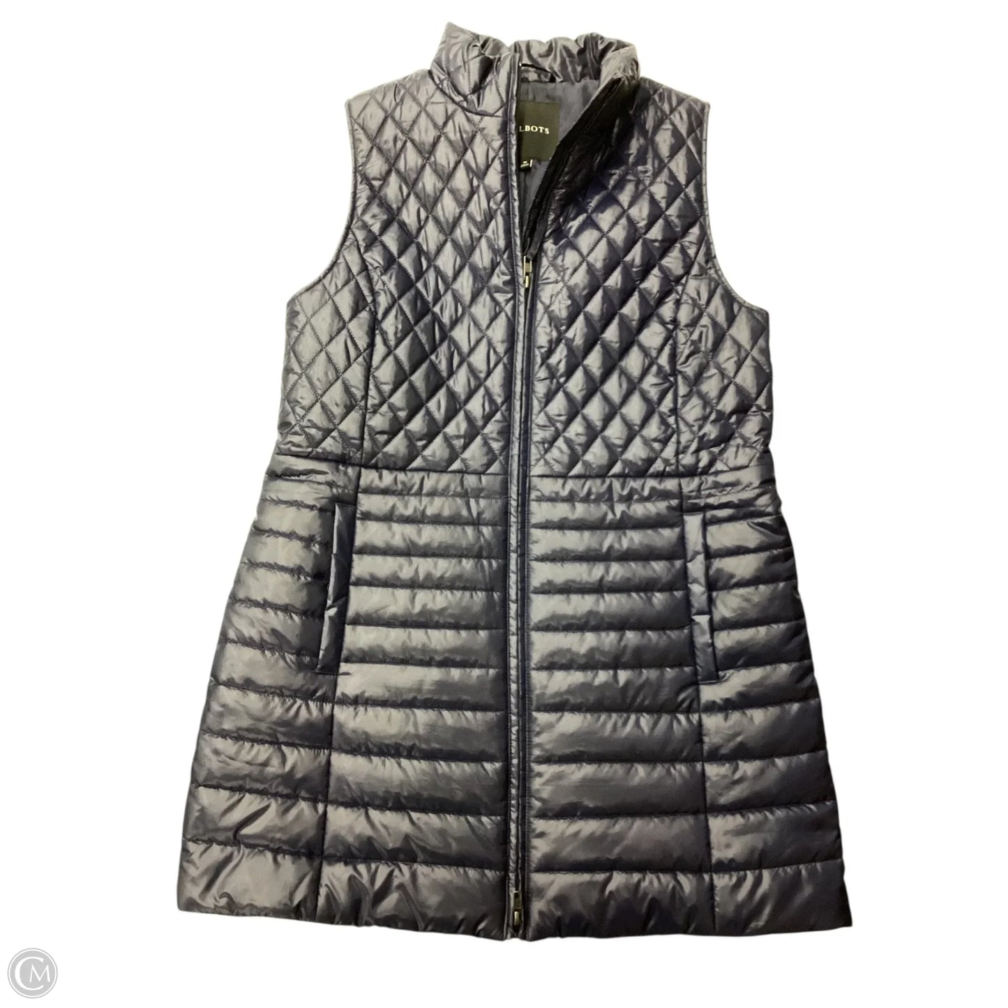 Vest Puffer & Quilted By Talbots In Blue, Size: M