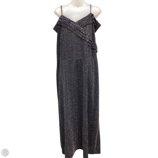 Dress Party Long By Clothes Mentor In Black, Size: 20