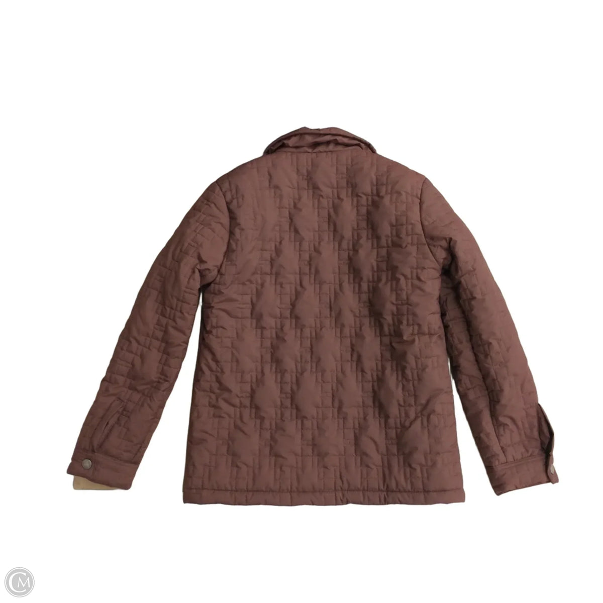 Jacket Puffer & Quilted By Lucky & Blessed In Bronze, Size: S