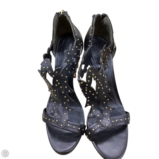 Sandals Heels Stiletto By Cmc In Black, Size: 8.5