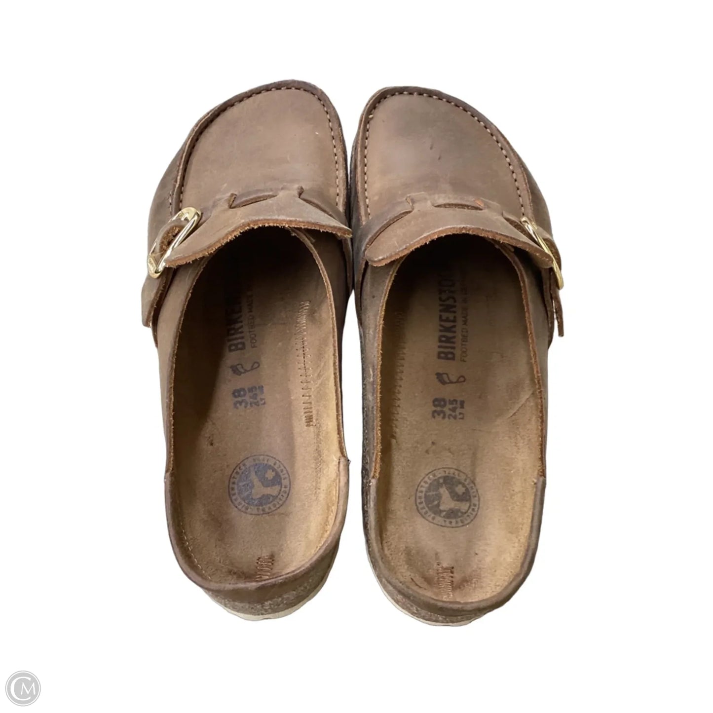Shoes Flats By Birkenstock In Tan, Size: 8