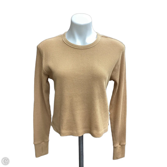 Top Long Sleeve By Clothes Mentor In Tan, Size: S