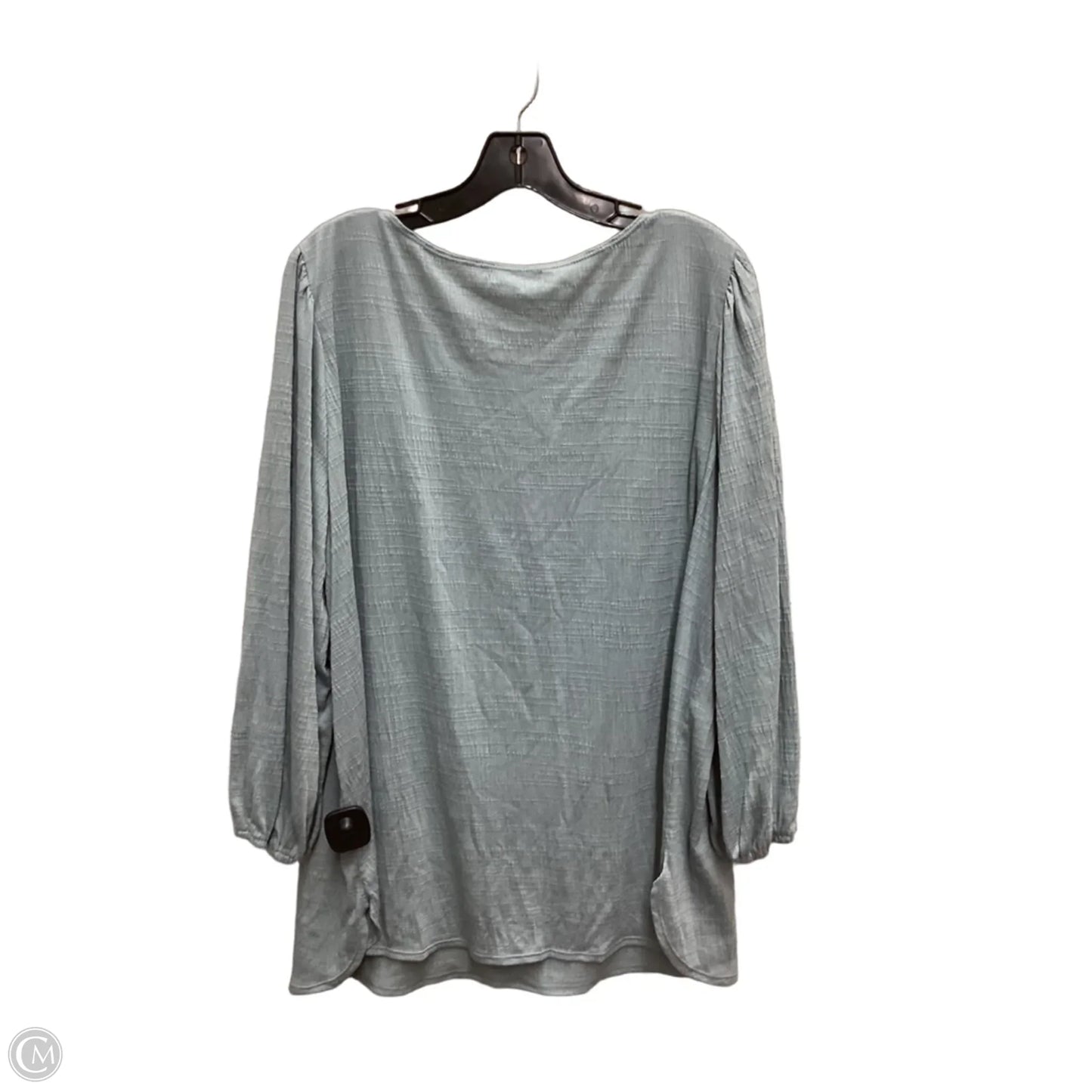 Blouse Long Sleeve By Max Studio In Green, Size: 3x