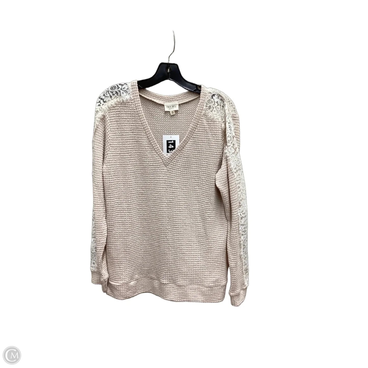 Blouse Long Sleeve By 143 Story In Cream, Size: M