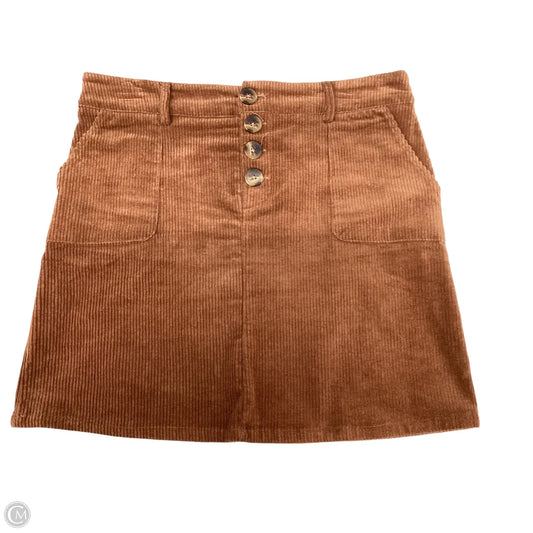 Skirt Mini & Short By Umgee In Tan, Size: L