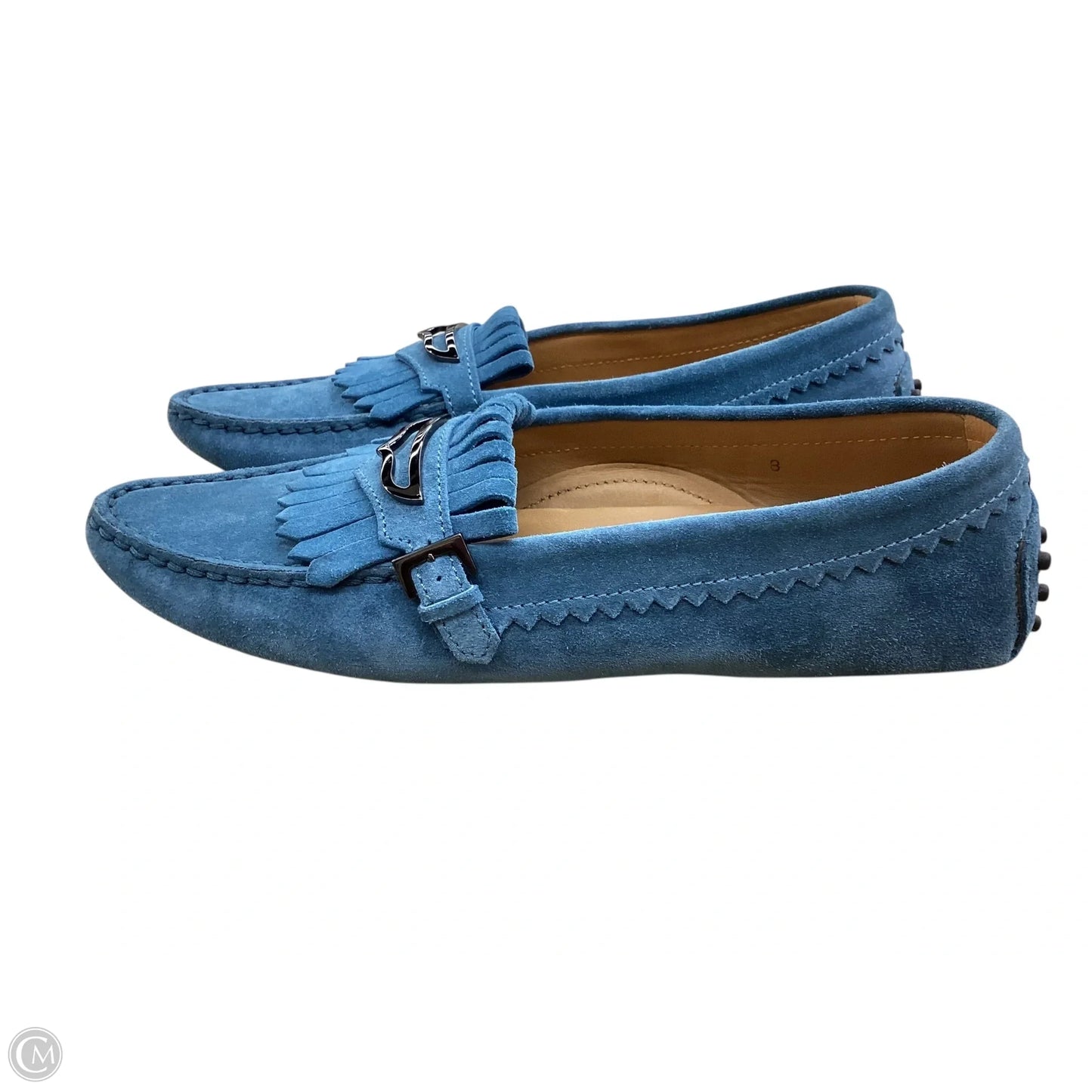 Shoes Luxury Designer By Tods In Blue, Size: 8