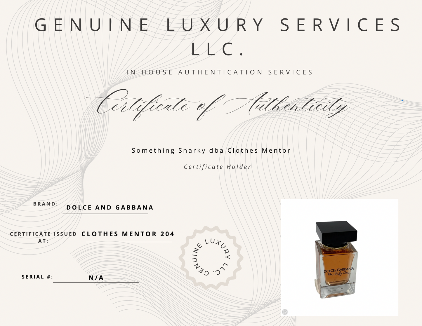 Dolce And Gabbana The Only One 1.7oz. Designer Fragrance