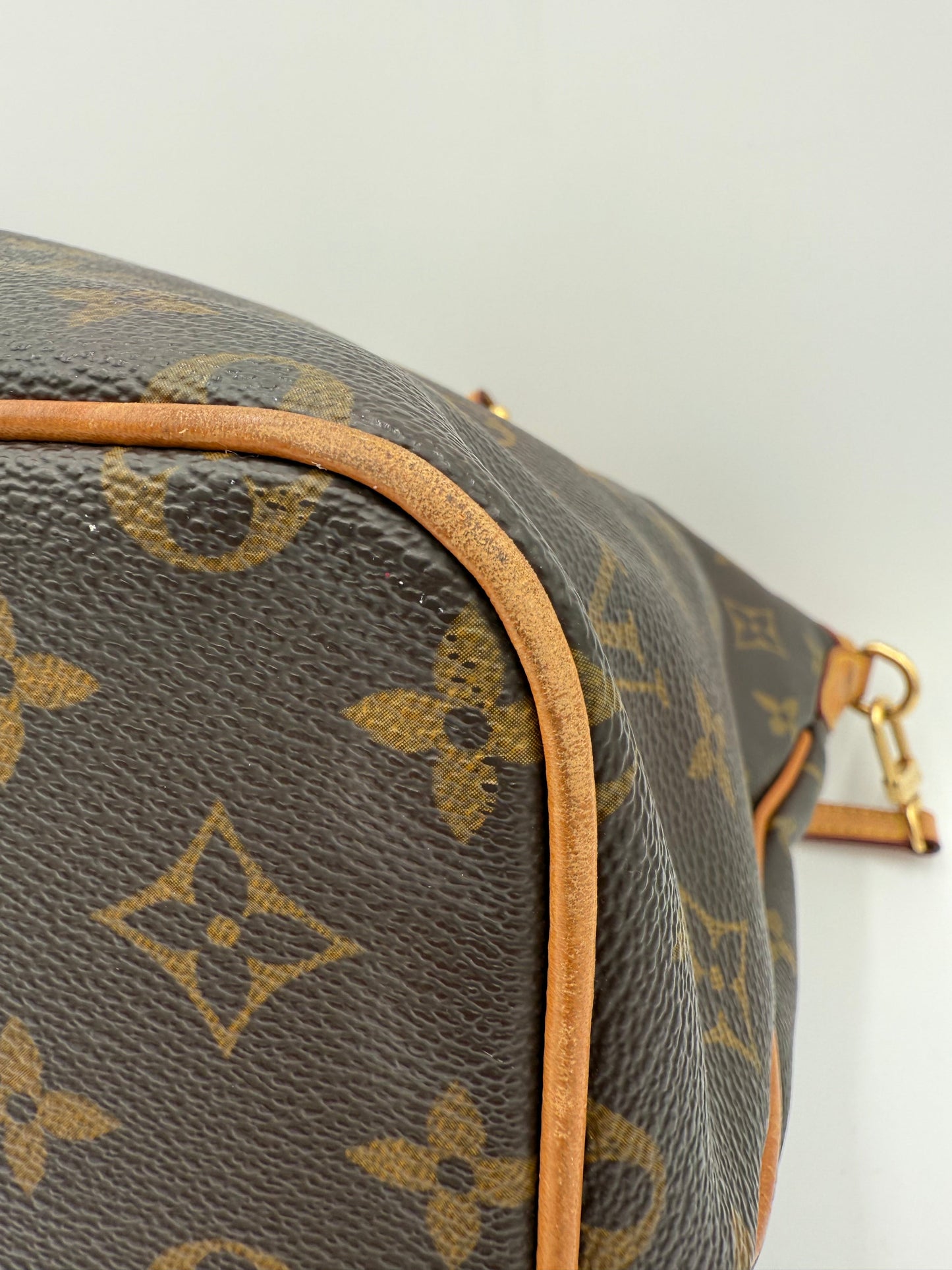 Handbag Luxury Designer By Louis Vuitton In Brown, Size:Medium