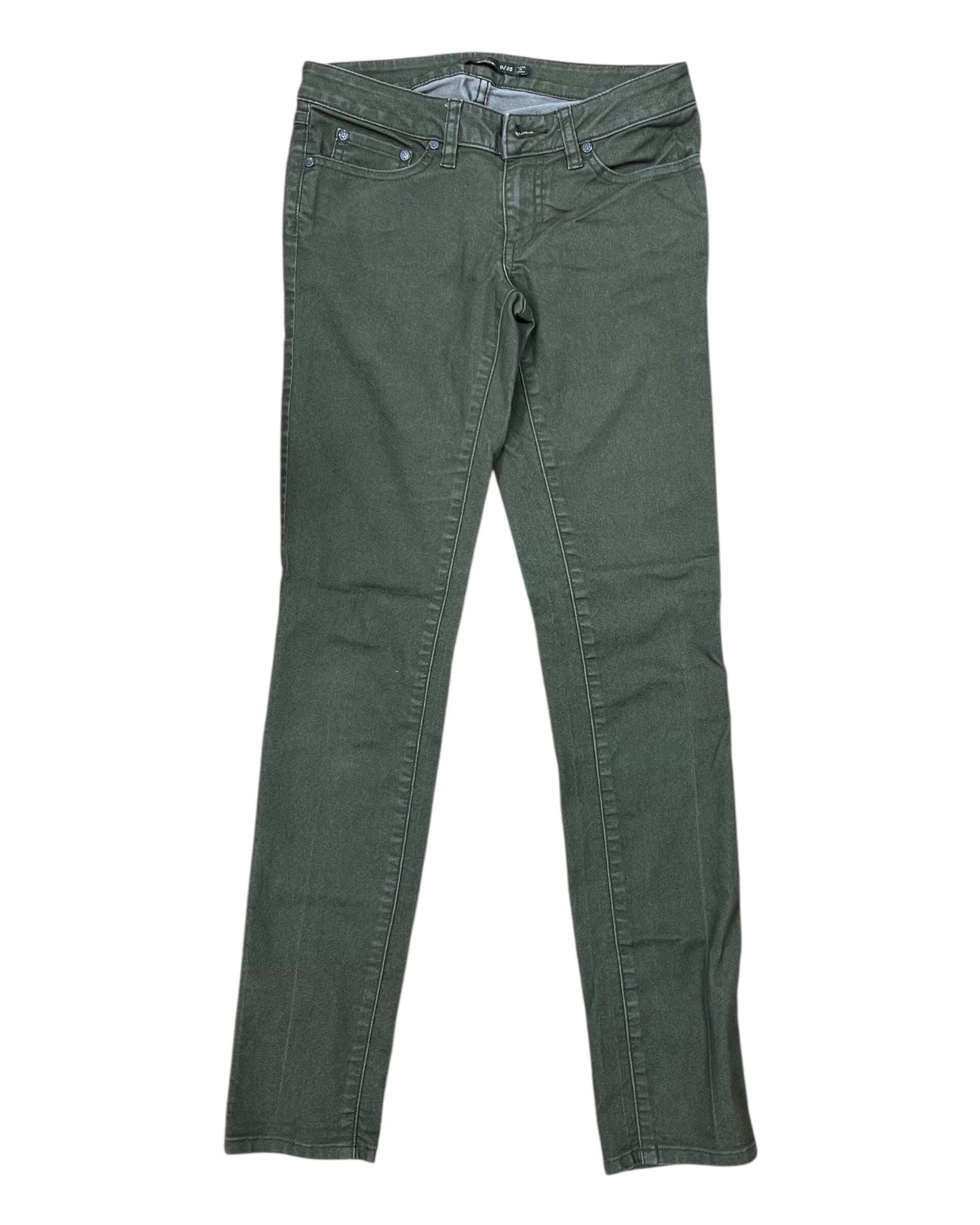 Jeans Skinny By Prana In Green, Size:0