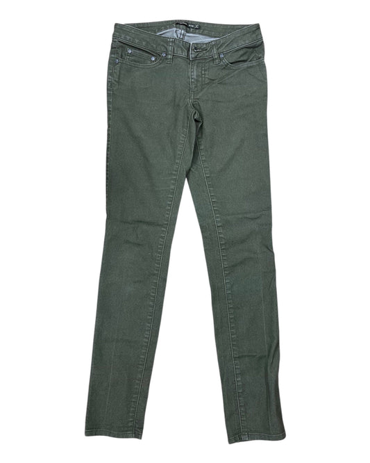 Jeans Skinny By Prana In Green, Size:0