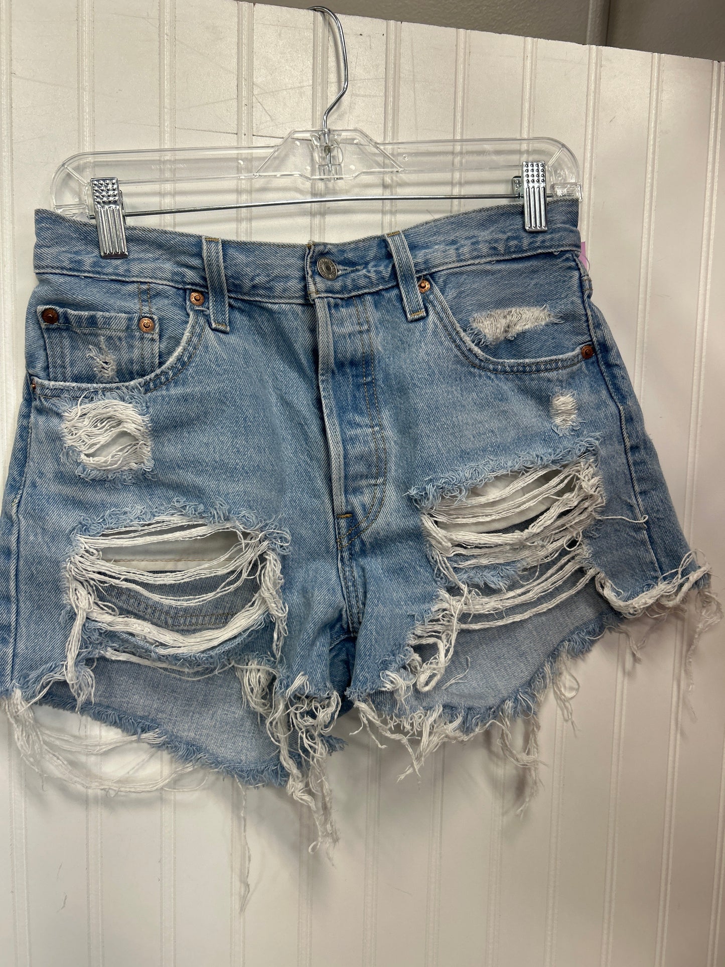 Shorts By Levis In Blue Denim, Size:6