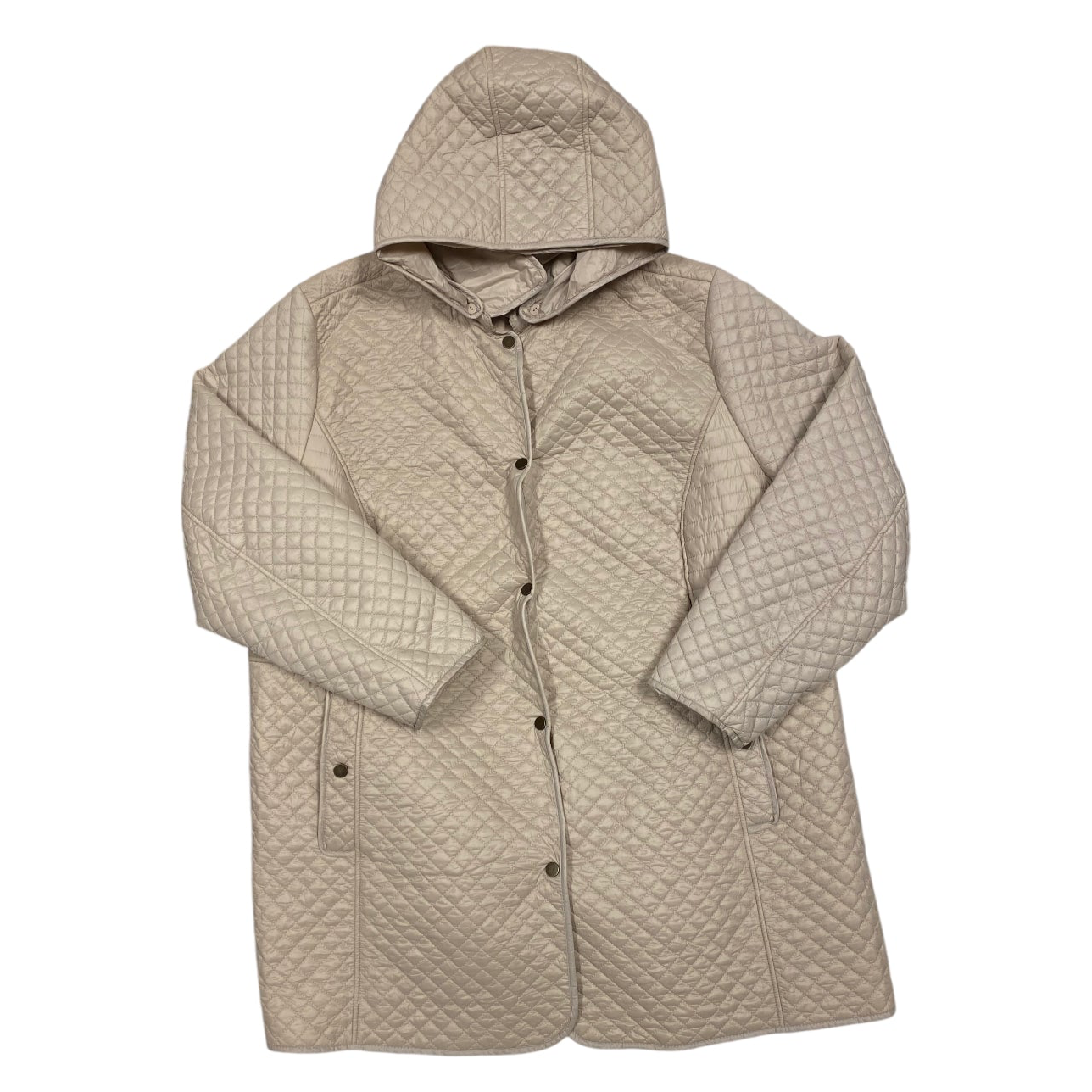 Coat Puffer & Quilted By St Johns Bay In Taupe, Size: 3x