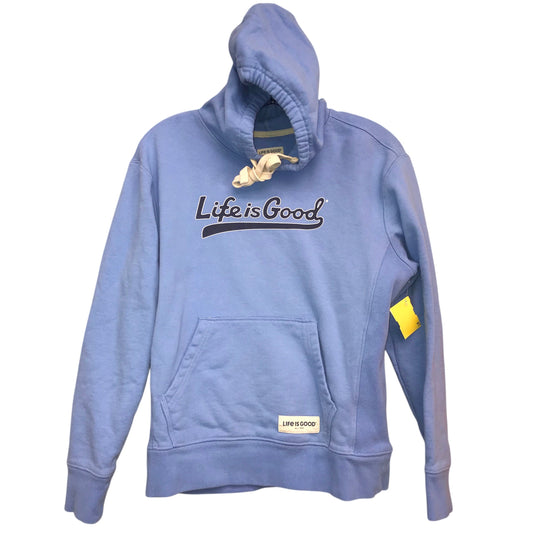 Sweatshirt Hoodie By Life Is Good In Blue, Size:S