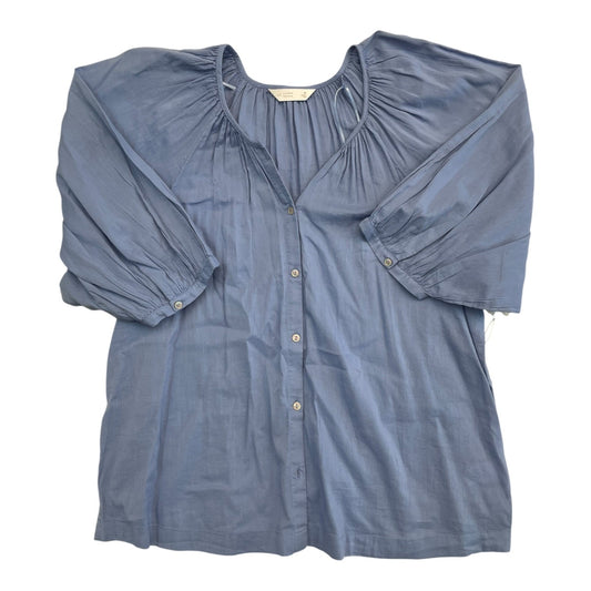 Top 3/4 Sleeve By Lc Lauren Conrad In Blue, Size:M