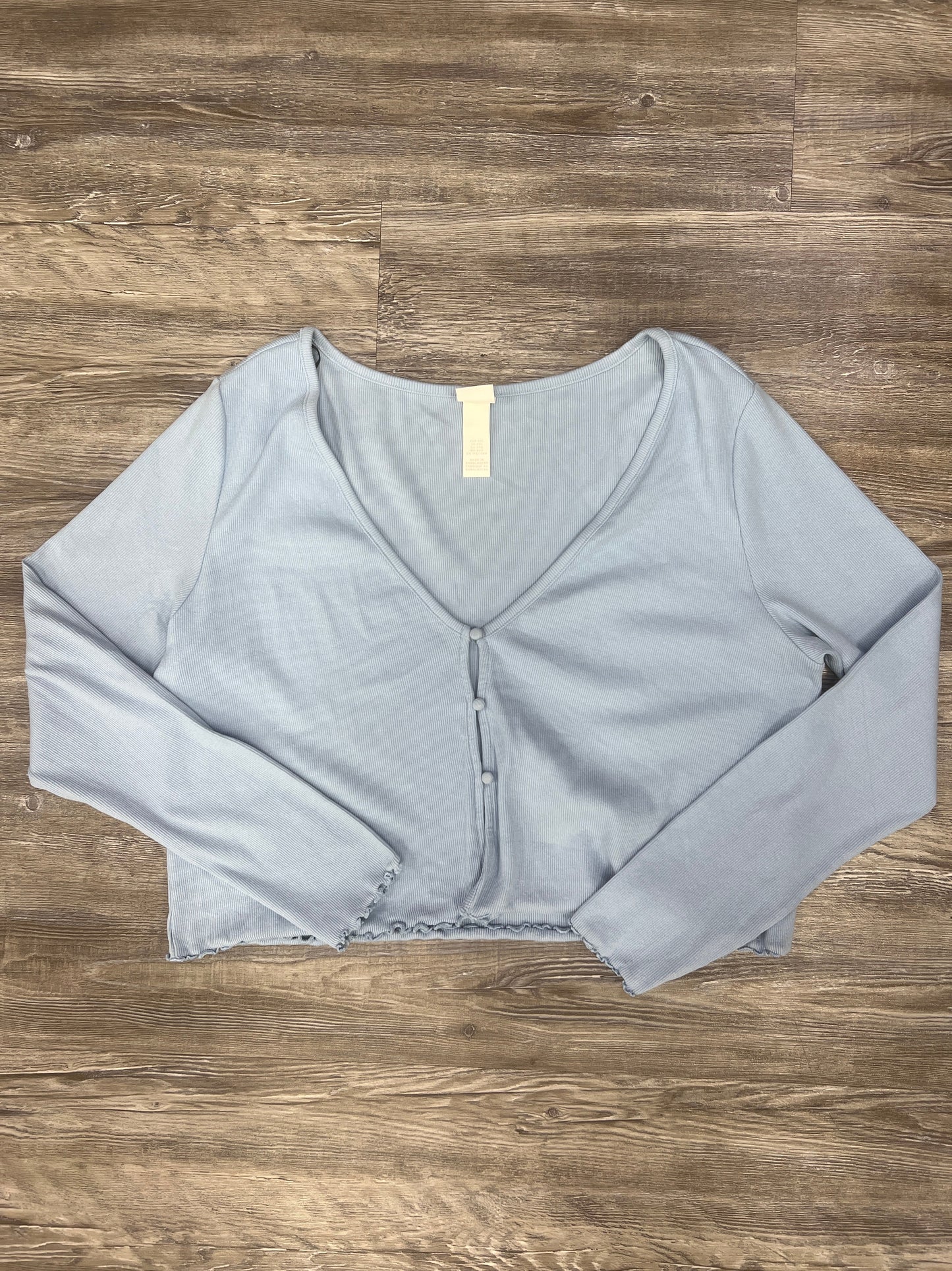 Baby Blue Top Long Sleeve H&m, Size Xxl