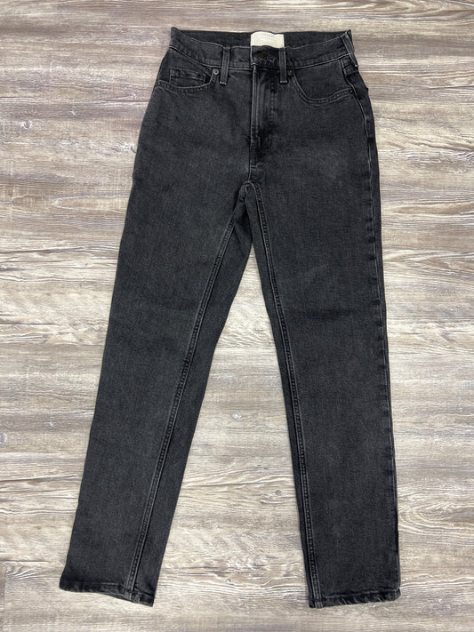 Black Denim Jeans Straight Everlane, Size 0