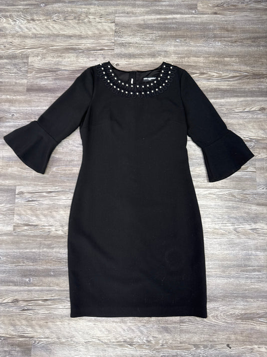 Dress Casual Midi By Karl Lagerfeld In Black, Size: M