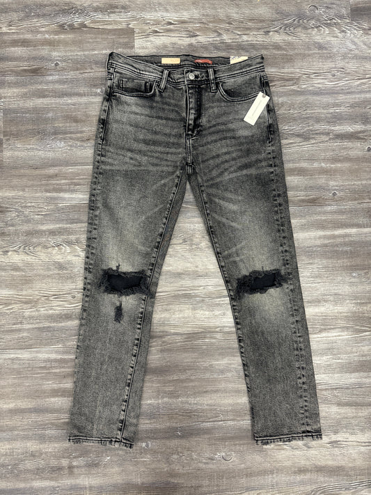 Black Denim Jeans Straight Pilcro, Size 6