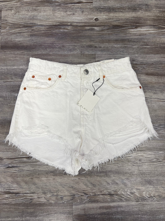 White Denim Shorts Zara, Size 8