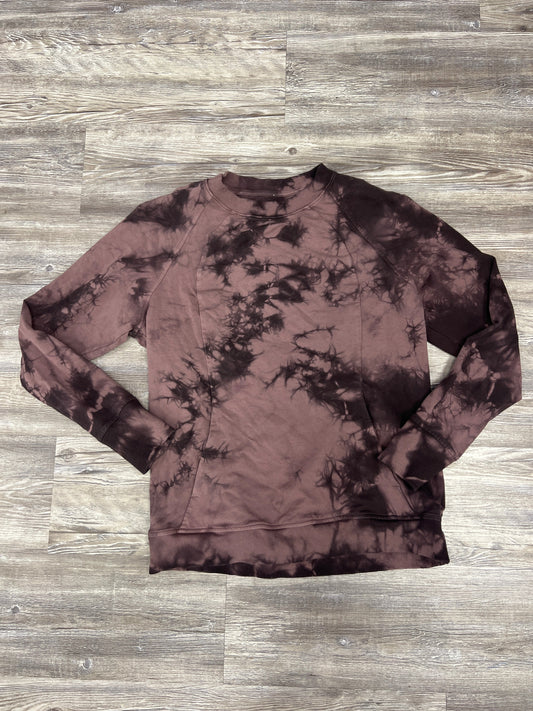 Tie Dye Print Athletic Sweatshirt Crewneck Lululemon, Size 10