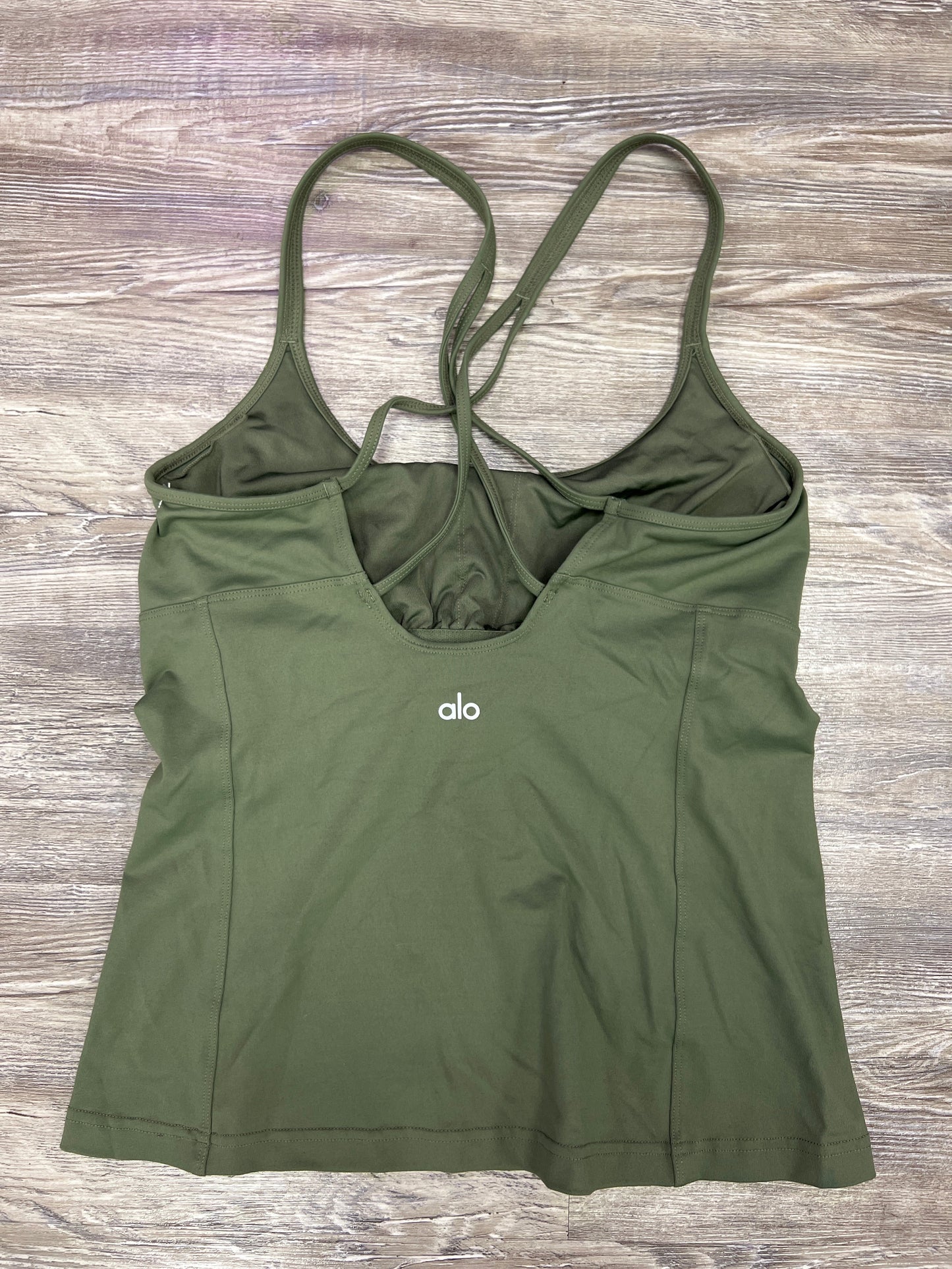 Athletic Tank Top By Alo In Green, Size: L