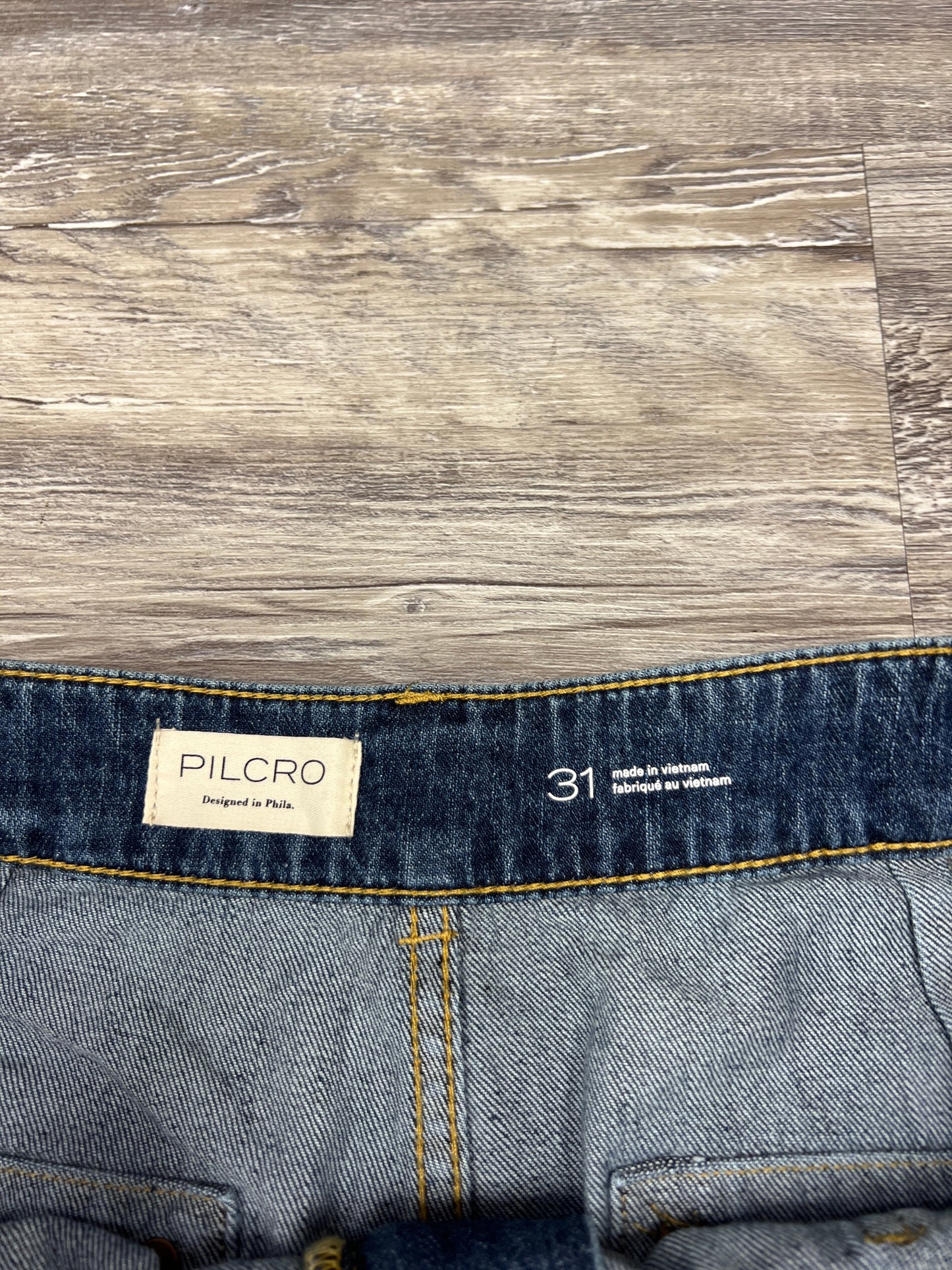 Jeans Straight By Pilcro In Blue Denim, Size: 12