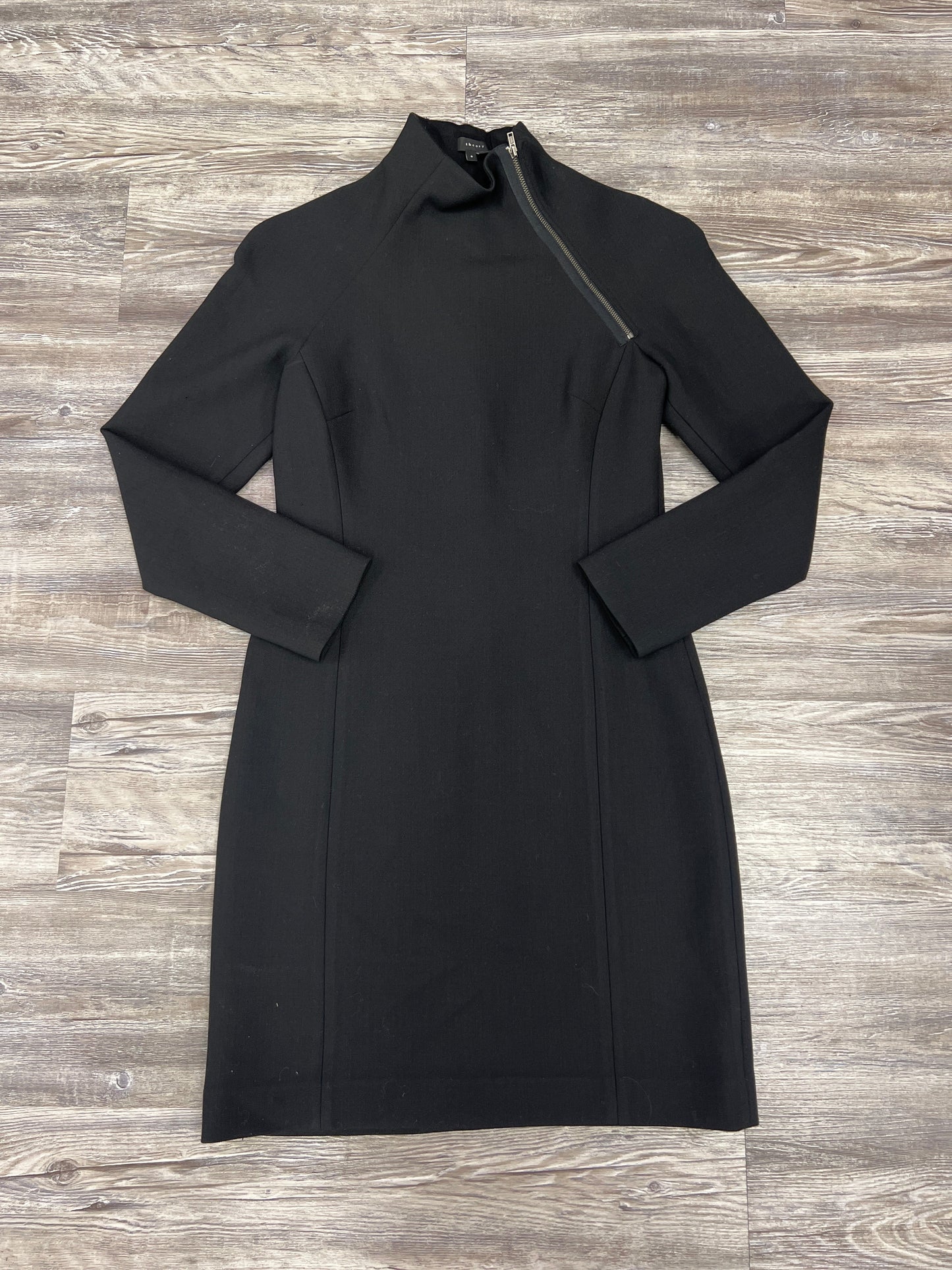 Dress Casual Midi By Theory In Black, Size: 8