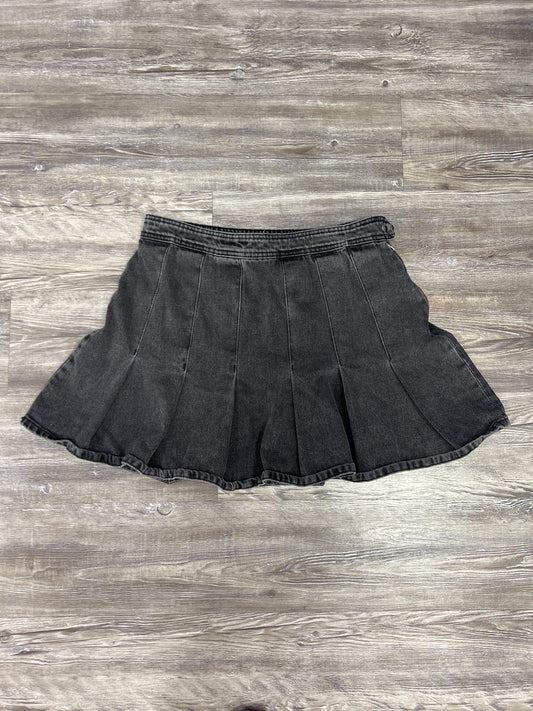 Skirt Midi By Pilcro In Black Denim, Size: 14