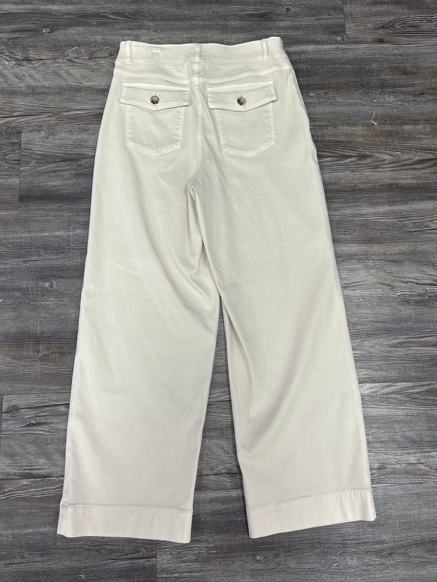 Pants Cropped By Spanx In Cream, Size: M