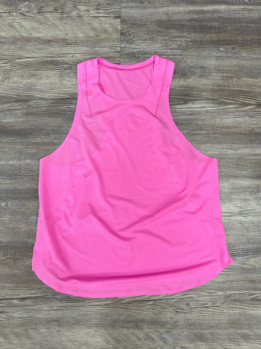 Athletic Tank Top By Lululemon In Pink, Size: M