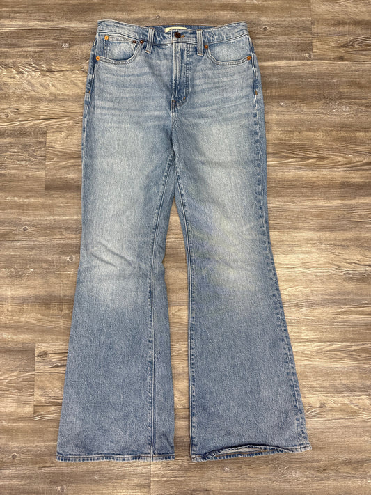 Jeans Flared By Madewell In Blue Denim, Size: 4