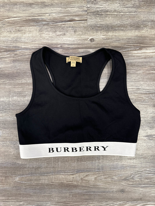 Athletic Bra By Burberry In Black, Size: M